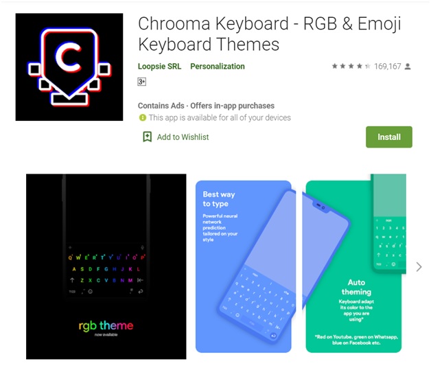 Chrooma Keyboard
