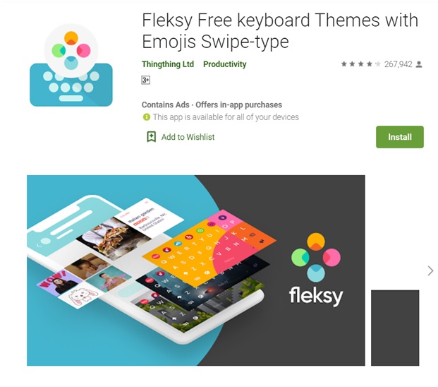 Fleksy Free keyboard