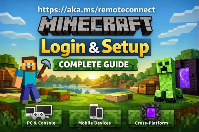 https : //aka.ms/ remoteconnect Minecraft Login & Setup