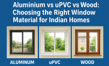 Aluminium vs uPVC vs Wood window