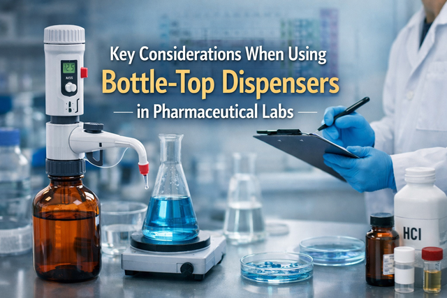 Considerations When Using Bottle-Top Dispensers in Pharmaceutical Labs
