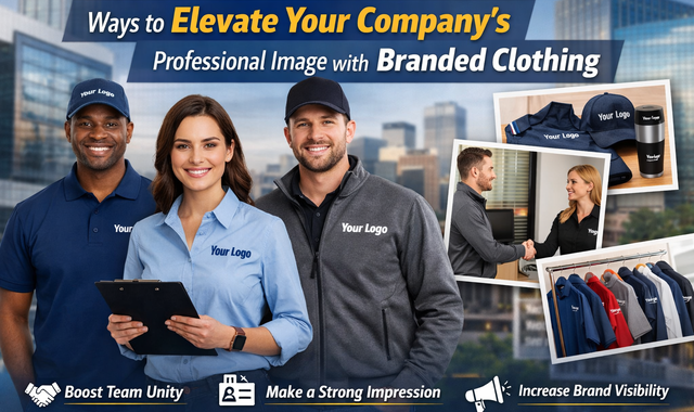 Ways to Elevate Your Company’s Professional Image with Branded Clothing
