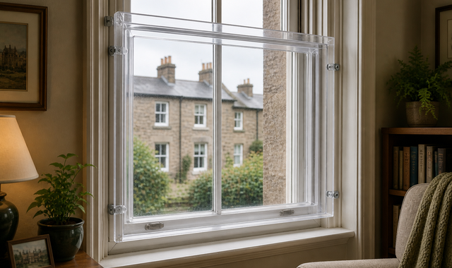 Secondary Glazing with Perspex Sheets around Me in Older Homes