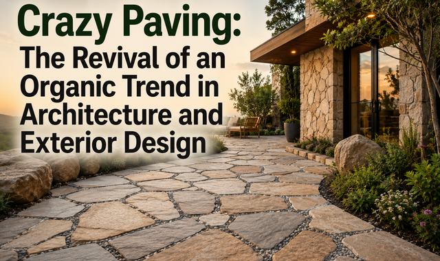 Crazy Paving The Revival of an Organic Trend in Architecture and Exterior Design
