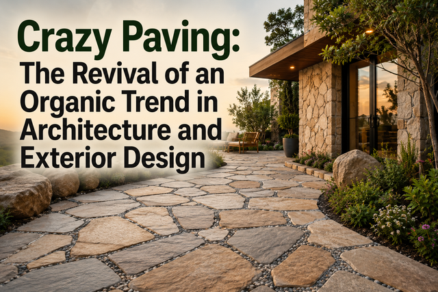 Crazy Paving The Revival of an Organic Trend in Architecture and Exterior Design